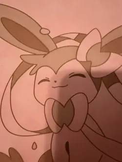 pokemon Laser Engraved Sylveon Binder Minor Damage - Image 3