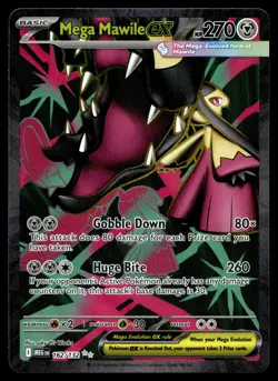 MEGA MAWILE EX 162/132 ULTRA RARE MEGA EVOLUTION POKEMON - Image 1