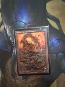MTG Altered Art Phyrexian Dreadnought (possible Card Kitty alter) - Image 1