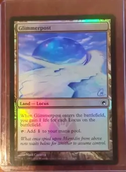 English MTG Foil Glimmerpost - Foil Scars of Mirrodin Magic the Gath - Image 1