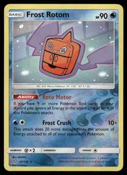 Frost Rotom 41/156 Rare Ultra Prism Pokemon Reverse Holo Near Mint - Image 1