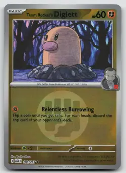 Team Rocket's Diglett (Energy Symbol Pattern) 100/217 Ascended Heroes Reverse NM - Image 1