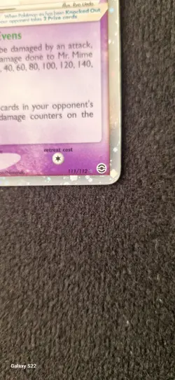 🔥Mr Mime Ex 111/112🔥 Rare Holo Pokemon Card MP-HP - Image 4