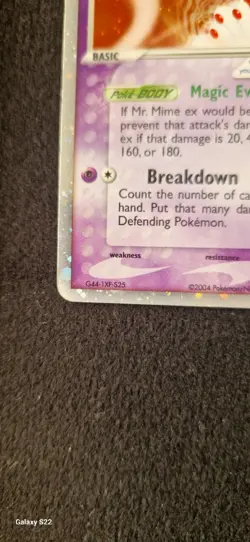 🔥Mr Mime Ex 111/112🔥 Rare Holo Pokemon Card MP-HP - Image 5