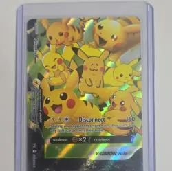 Pokemon Pikachu V-Union Full Art Promo Holo SWSH141 Sword & Shield Card - Image 1