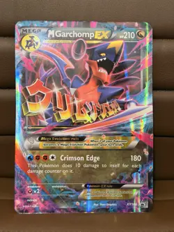 JUMBO Mega M Garchomp EX XY168 Oversized Pokemon Card Black Star Promo - Image 1