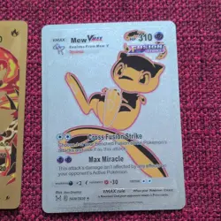 4x Metal Pokemon Cards 1 Gold 3 Silver Charizard Groudon Mew Blastoise - Image 3
