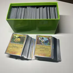 425+ Sleeved Pokemon Holo & Reverse Holo Lot - Modern English Bulk Cards C/UC/R - Image 1
