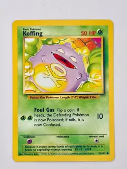 🇨🇦 Koffing - 51/102 - Common - Pokemon TCG Unlimited Base Set WOTC 1999 NM - Image 1