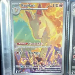 The Pokemon Company Rapidash 189/182 SV10 Destined Rivals IR Holo English 110 HP - Image 1