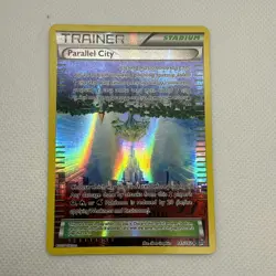 Pokemon Card Parallel City 145/162 Reverse Holo BREAKthrough XY Light Play - Image 1