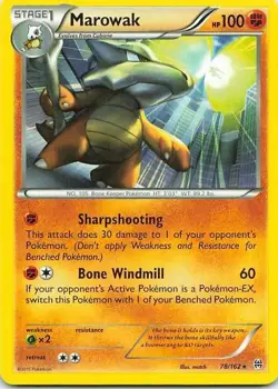 Marowak 78/162 BREAKthrough Rare NM Pokemon TCG - Image 1
