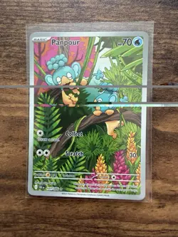 Pokemon Panpour 101/086 Black Bolt Illustration Rare Holo 2025 Pokemon TCG - Image 1