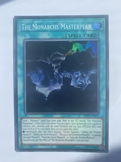 The Monarchs Masterplan OP29-EN012 Super Rare Near Mint Yugioh - Image 1
