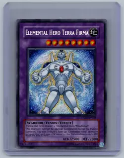 Elemental Hero Terra Firma Unlimited Secret Rare Premium Pack 2 PP02-EN009 LP - Image 1