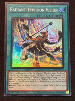 Yu-Gi-Oh! TCG Radiant Typhoon Vision RA05-EN075 Super Rare NM/M-1st Ed. - Image 1