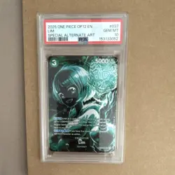 Bandai Lim OP09-037 Emperors in the New World Alt Art Foil SR PSA 10 - Image 1
