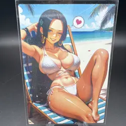 Boa Hancock One Piece Holographic Anime Collectible Trading Card - Image 2
