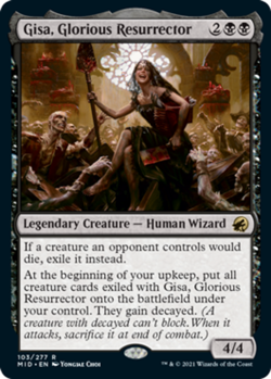 NM-Mint, English MTG Regular Gisa, Glorious Resurrector Innistrad: Midnight Hunt - Image 1