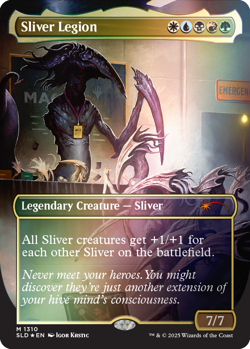 Sliver Legion PRESALE ✨ Borderless FOIL ✨ MTG NM Festival In a Box Secret Lair - Image 1