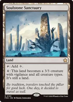 SOULSTONE SANCTUARY mtg NM-M Foundations 1 Rare - Image 1