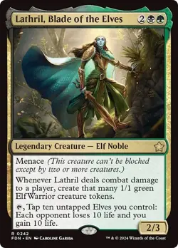 LATHRIL, BLADE OF THE ELVES mtg NM-M Foundations 1 Rare - Image 1