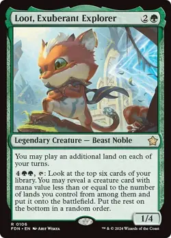 LOOT, EXUBERANT EXPLORER mtg NM-M Foundations 1 Rare - Image 1