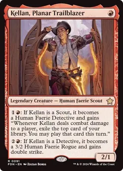 KELLAN, PLANAR TRAILBLAZER mtg NM-M Foundations 1 Rare - Image 1