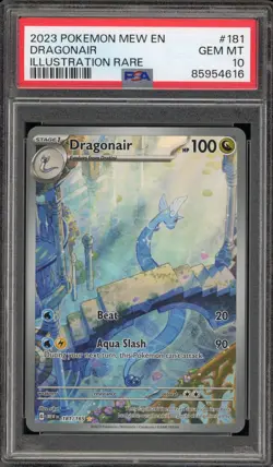 Pokemon Dragonair 151 MEW EN Illustration Rare #181 PSA 10 Gem Mint - Image 1