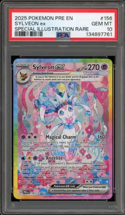 Pokemon Sylveon ex Prismatic Evolutions Special Illustration Rare #156 PSA 10 - Image 1