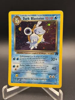 Dark Blastoise 3/82 Team Rocket Holo Rare Unlimited English 2000 SWIRL - Image 1