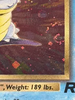 Dark Blastoise 3/82 Team Rocket Holo Rare Unlimited English 2000 SWIRL - Image 2
