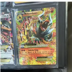 The Pokemon Company M Houndoom EX 22/162 Breakthrough Ultra Rare Holo ENG 210 HP - Image 1