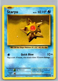 Pokemon Staryu - 30/108 - Non-Holo - XY Evolutions - NM - - Image 1