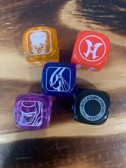 YuGiOh! - Legendary Duelists: Season 3 Dice - Complete Set Of 5 - Image 1