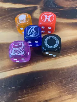 YuGiOh! - Legendary Duelists: Season 3 Dice - Complete Set Of 5 - Image 2