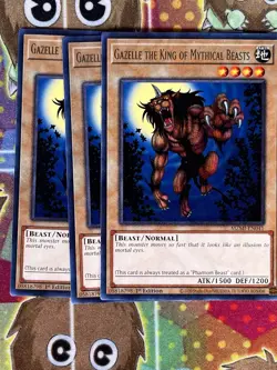 Yugioh Gazelle The King Of Mythical Beasts MZMI-EN041 Playset - Image 1