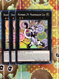 Yugioh Number 29: Mannequin Cat OP21-EN009 Playset - Image 1