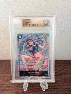 Nico Robin (Alternate Art) OP12-087 EN Legacy of the Master Foil BGS 9.5 - Image 1