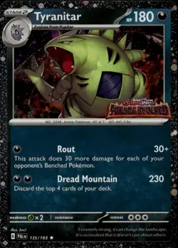 Tyranitar (Paldea Evolved Stamp) Promo MCAP Miscellaneous Cards & Products 135/1 - Image 1