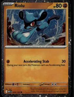 Riolu (Cosmos Holo) Common MCAP Miscellaneous Cards & Products 076/132 - Image 1