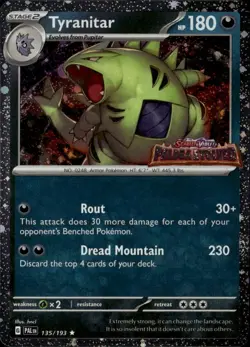 Tyranitar (Paldea Evolved Stamp) Promo MCAP Miscellaneous Cards & Products 135/1 - Image 1