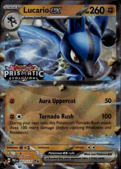 Lucario ex (Prismatic Evolutions Stamp) Double Rare MCAP Miscellaneous Cards & P - Image 1