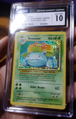 Venusaur 003/034 CGC 10 Classic Collection Deck Holo Pokemon Card Graded - Image 3