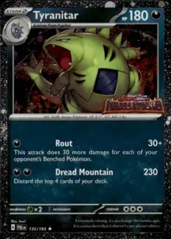 Tyranitar (Paldea Evolved Stamp) Promo MCAP Miscellaneous Cards & Products 135/1 - Image 1