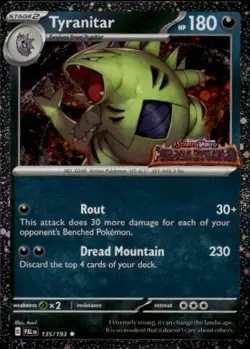 Tyranitar (Paldea Evolved Stamp) Promo MCAP Miscellaneous Cards & Products 135/1 - Image 1
