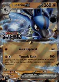 Lucario ex (Prismatic Evolutions Stamp) Double Rare MCAP Miscellaneous Cards & P - Image 1