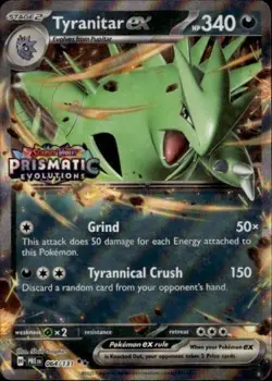 Tyranitar ex (Prismatic Evolutions Stamp) Double Rare MCAP Miscellaneous Cards & - Image 1