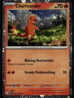 Charmander - (Cosmos Holo) Promo MCAP Miscellaneous Cards & Products 004/165 - Image 1