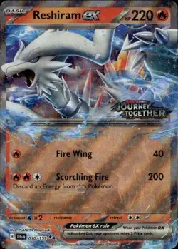 Reshiram ex (Journey Together Stamped) Double Rare MCAP Miscellaneous Cards & Pr - Image 1